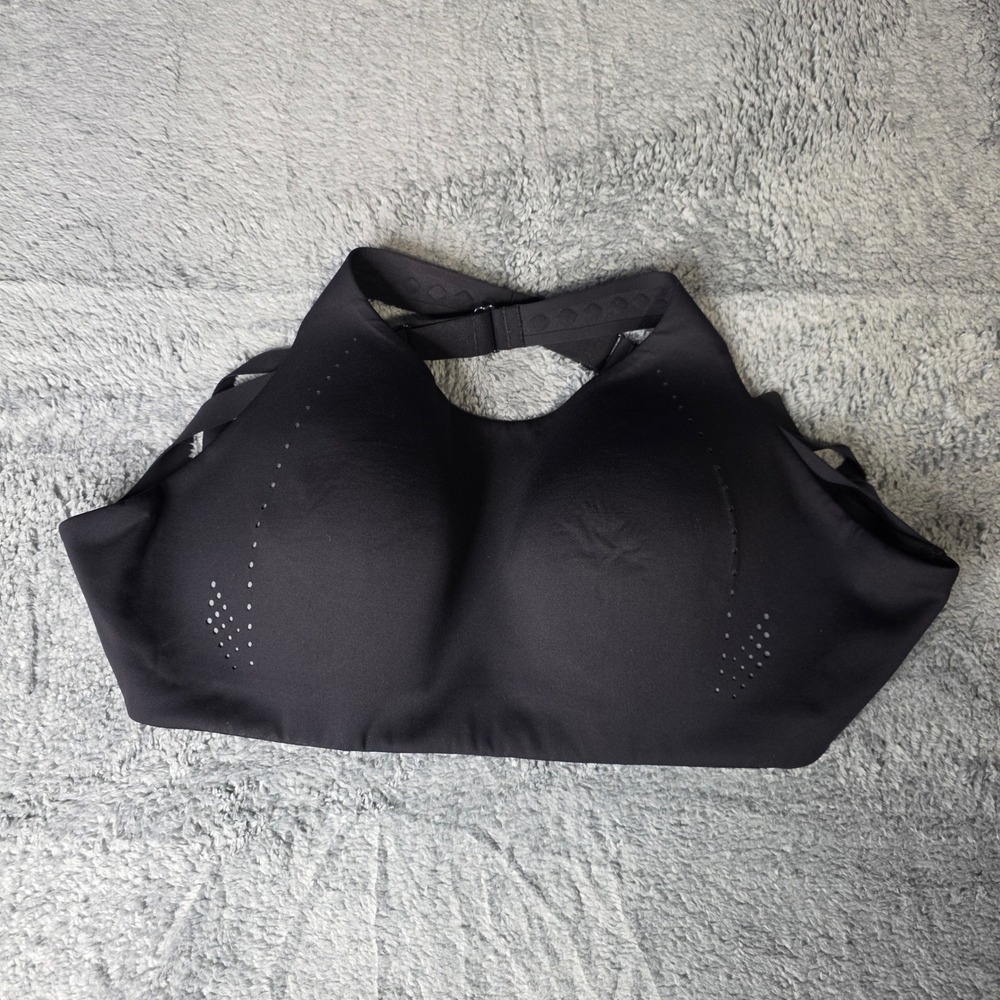 Lululemon Womens 34DDD Run Times Bra Black High Support Adjustable Straps
